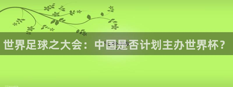 世界杯球队排名:世界足球之大会:中国是否计划主办世界杯?