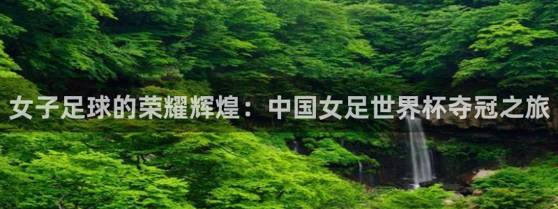 2026世界杯官网入口:女子足球的荣耀辉煌:中国女足世界杯夺冠之旅